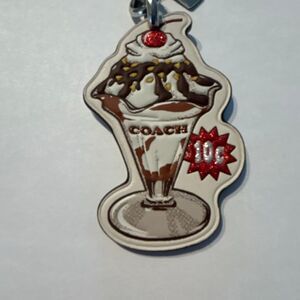 COACH Ice Cream Sundae Keychain